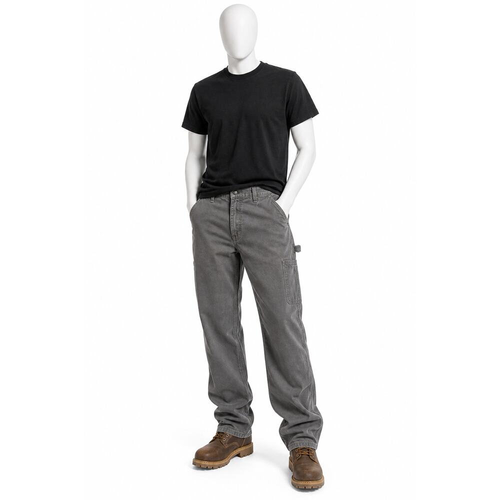 Dickies Carpenter Work Pants Gray Utility Cargo Relaxed Fit 42x29 durable